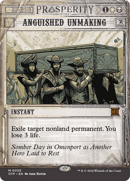Anguished Unmaking (OTP-035) - Breaking News: (Showcase) (Borderless) Foil