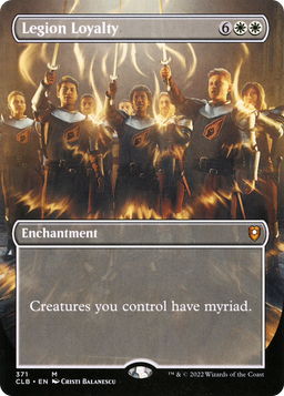 Legion Loyalty (Borderless) (CLB-371) - Commander Legends: Battle for Baldur's Gate Foil