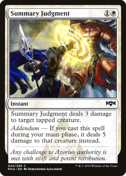Summary Judgment (RNA-024) - Ravnica Allegiance Foil