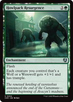 Howlpack Resurgence (INR-204) - Innistrad Remastered: (enchantment) Foil
