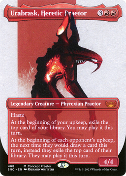 Urabrask, Heretic Praetor (Concept Praetor) (ONE-468) - Streets of New Capenna (Borderless)