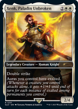 Xenk, Paladin Unbroken (SLD-1237) - Secret Lair Drop / Xenk, Paladin Unbroken Foil