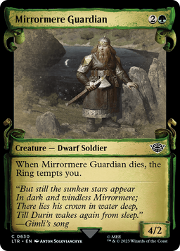 Mirrormere Guardian (Showcase Scrolls) (LTR-630) - The Lord of the Rings: Tales of Middle-earth: (Showcase) Foil