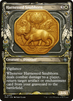 Harnessed Snubhorn (Showcase) (MAT-053) - March of the Machine: The Aftermath: (Showcase)