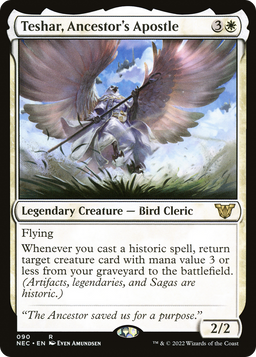 Teshar, Ancestor's Apostle (NEC-090) - Neon Dynasty Commander