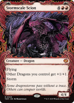 Stormscale Scion (Showcase) (TDM-303) - Tarkir: Dragonstorm: (Showcase)