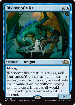 Diviner of Mist (TDC-020) - Commander: Tarkir: Dragonstorm