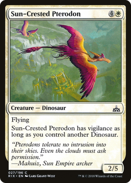 Sun-Crested Pterodon (RIX-027) - Rivals of Ixalan Foil