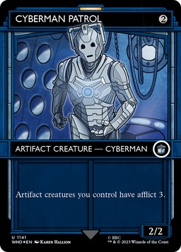 Cyberman Patrol (Showcase) (Surge Foil) (WHO-1141) - Doctor Who: (Showcase) (Borderless) Foil