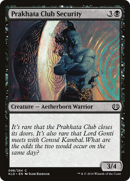 Prakhata Club Security (KLD-098) - Kaladesh Foil