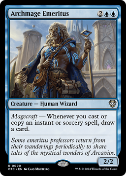 Archmage Emeritus (OTC-090) - Outlaws of Thunder Junction Commander