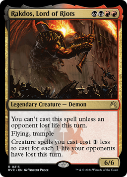 Rakdos, Lord of Riots (RVR-215) - Ravnica Remastered
