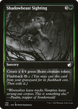 Shadowbeast Sighting (DBL-198) - Innistrad: Double Feature