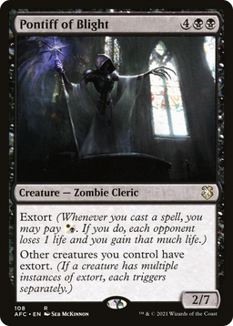 Pontiff of Blight (AFC-108) - Forgotten Realms Commander