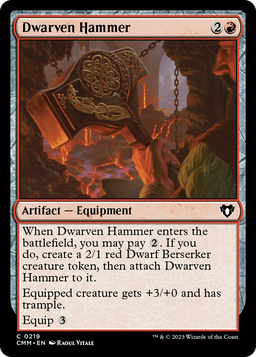 Dwarven Hammer (CMM-219) - Commander Masters Foil