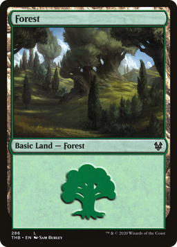 Forest (286) (THB-286) - Theros Beyond Death Foil