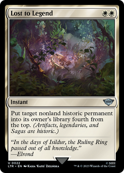 Lost to Legend (LTR-022) - The Lord of the Rings: Tales of Middle-earth Foil