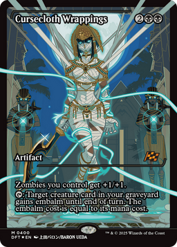 Cursecloth Wrappings (Showcase) (DFT-400) - Aetherdrift: (Showcase) Foil