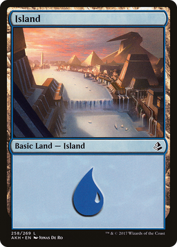 Island (258) (AKH-258) - Amonkhet Foil