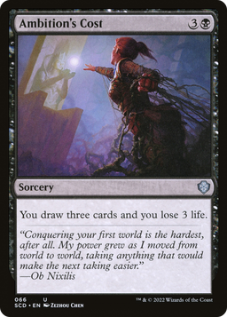 Ambition's Cost (SCD-066) - Starter Commander Decks