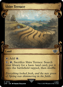 Shire Terrace (Showcase Scrolls) (LTR-712) - The Lord of the Rings: Tales of Middle-earth: (Showcase) Foil