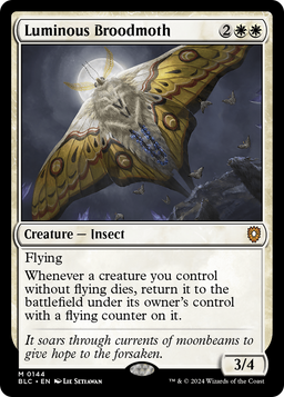 Luminous Broodmoth (BLC-144) - Bloomburrow Commander