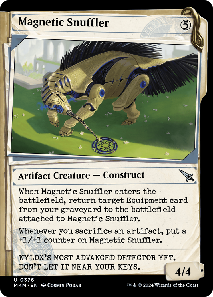 Magnetic Snuffler (Showcase) (MKM-376) - Murders at Karlov Manor: (Showcase) Foil