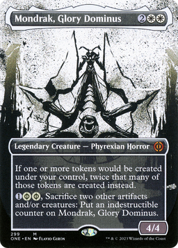 Mondrak, Glory Dominus (Showcase) (ONE-299) - Phyrexia: All Will Be One: (Showcase) (Borderless)