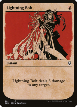 Lightning Bolt (Showcase) (CLB-401) - Commander Legends: Battle for Baldur's Gate: (Showcase)