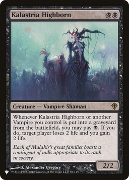 Kalastria Highborn (LIST-59/145) - The List