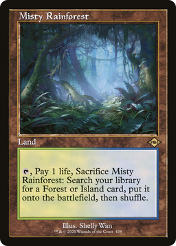 Misty Rainforest (Retro Frame) (MH2-438) - Modern Horizons 2 Foil