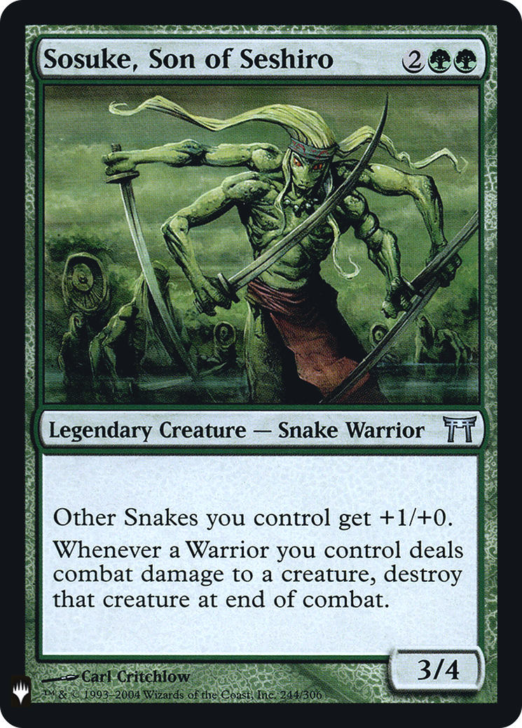Sosuke, Son of Seshiro (LIST-244) - The List Foil
