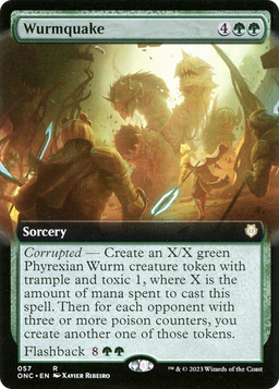 Wurmquake (Extended Art) (ONC-057) - Phyrexia: All Will Be One Commander: (Extended Art)