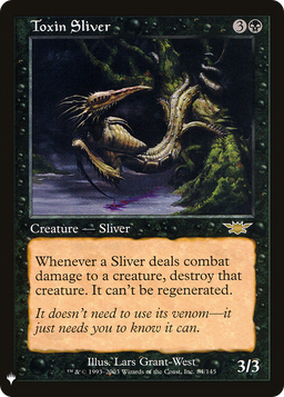 Toxin Sliver (LIST-084) - The List