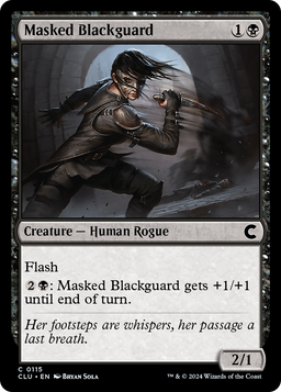 Masked Blackguard (CLU-115) - Ravnica: Clue Edition
