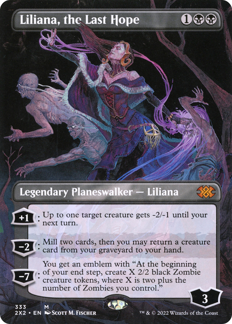 Liliana, the Last Hope (Borderless) (2X2-333) - Double Masters 2022