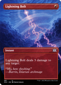 Lightning Bolt (Borderless) (2X2-361) - Double Masters 2022