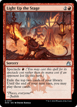 Light Up the Stage (RVR-117) - Ravnica Remastered