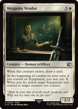 Weapons Vendor (FIN-040) - FINAL FANTASY Foil