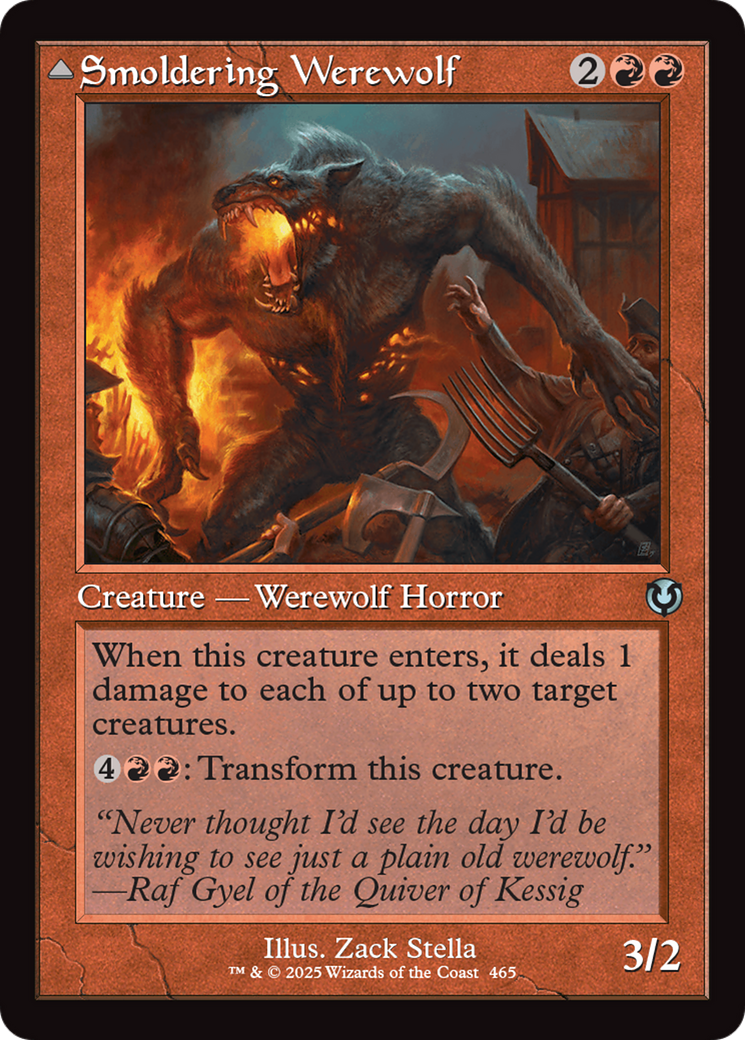 Smoldering Werewolf (Retro Frame) (INR-465) - Innistrad Remastered