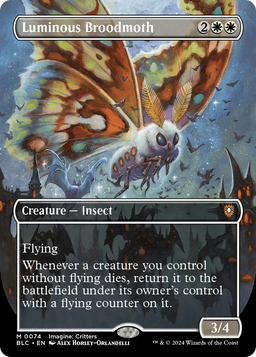Luminous Broodmoth (Borderless) (BLC-074) - Bloomburrow Commander Foil