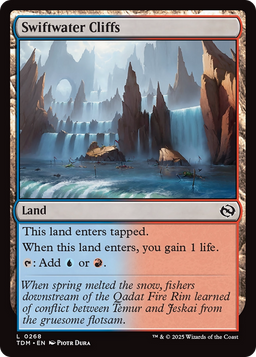 Swiftwater Cliffs (TDM-268) - Tarkir: Dragonstorm Foil