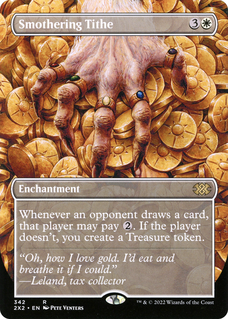 Smothering Tithe (Borderless) (2X2-342) - Double Masters 2022 Foil