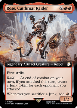 Rose, Cutthroat Raider (Extended Art) (Surge Foil) (PIP-920) - Fallout: (Extended Art) Foil