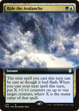 Ride the Avalanche (AFC-325) - Forgotten Realms Commander: (Extended Art)