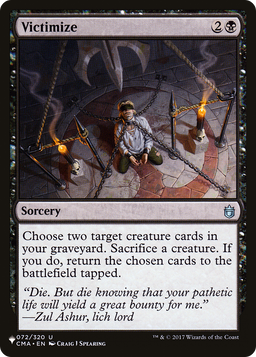Victimize (LIST-072/320) - The List