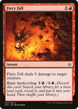 Fiery Fall (AC2-047) - Archenemy: Nicol Bolas