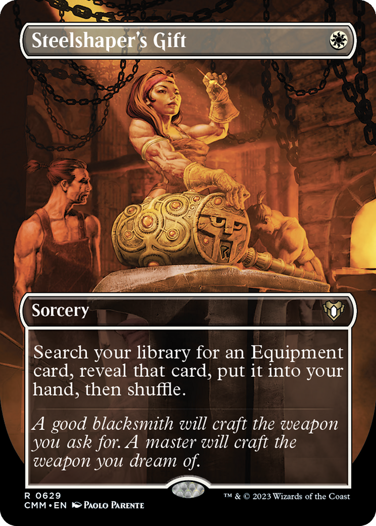 Steelshaper's Gift (Borderless) (CMM-629) - Commander Masters