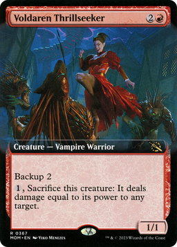 Voldaren Thrillseeker (Extended Art) (MOM-367) - March of the Machine: (Extended Art)