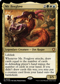 Mr. Foxglove (BLC-006) - Bloomburrow Commander Foil